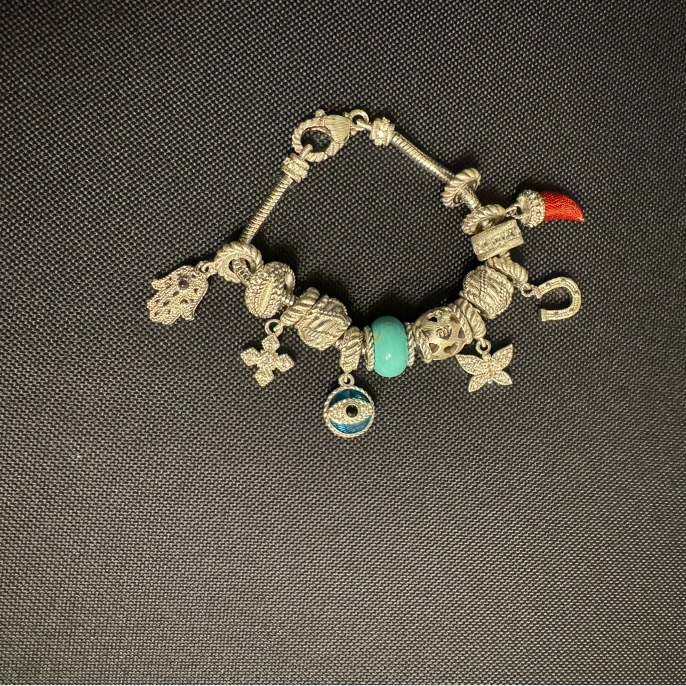 Judith Ripka Charm bracelet — includes 12 charms